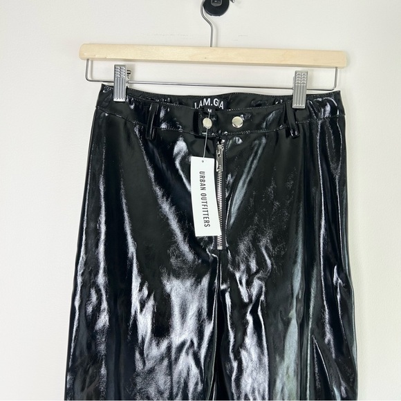 I.AM.GIA Nikole Black Faux Patent Leather Pant M - Picture 6 of 6